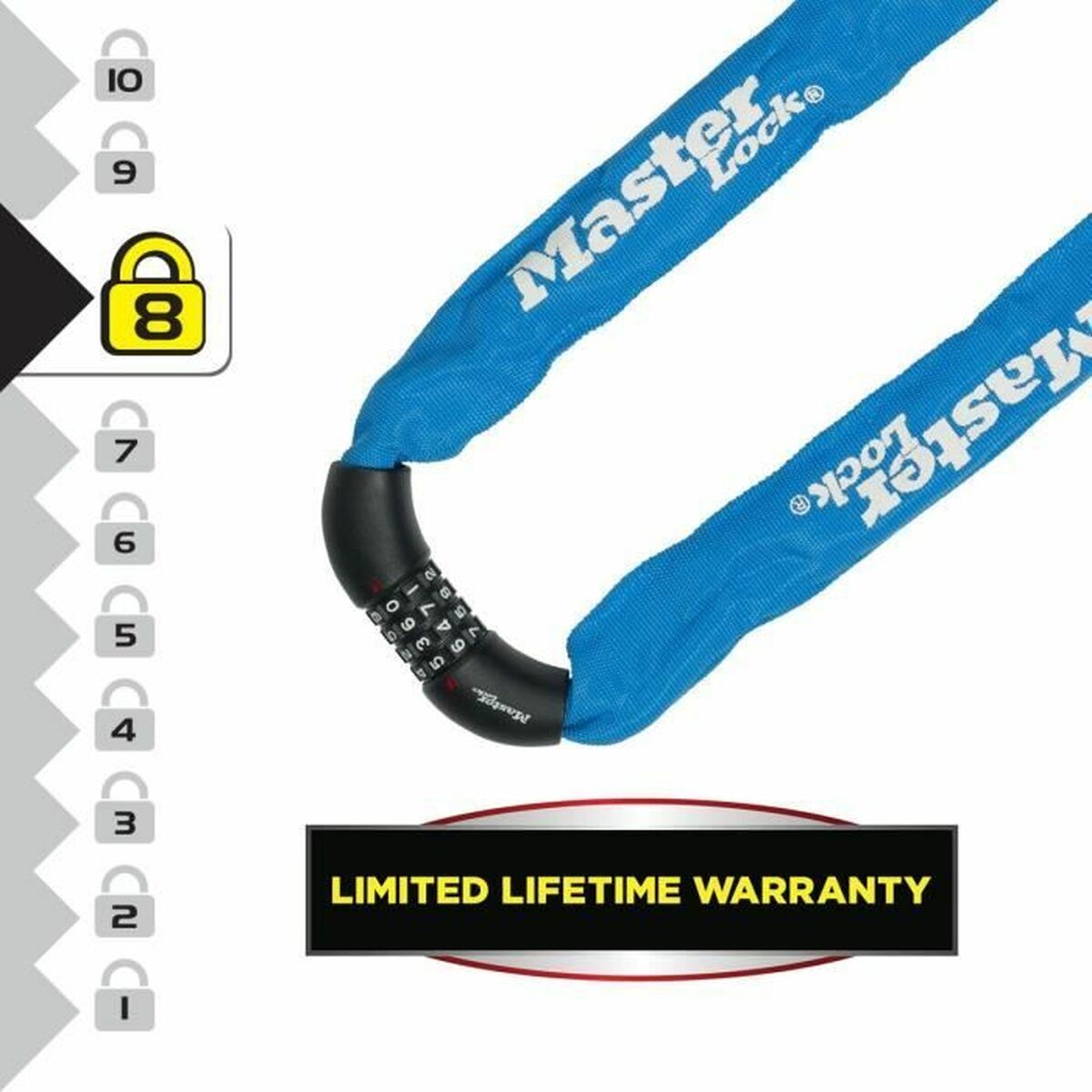Piekaramā atslēga ar slēdzeni Master Lock Zils